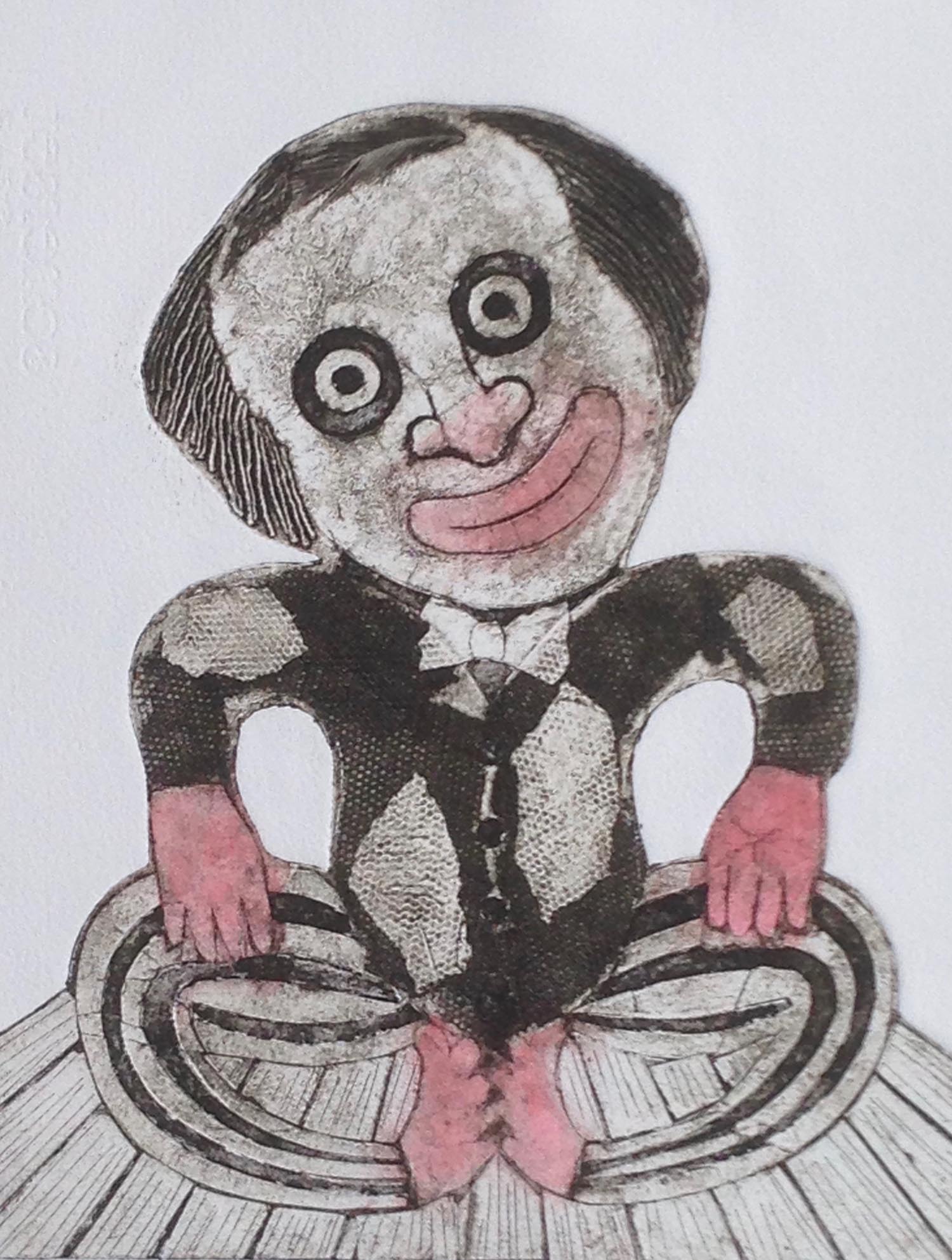 Photo of Clown Collograph